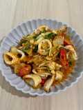 ปลาหมึกผัดไข่เค็ม