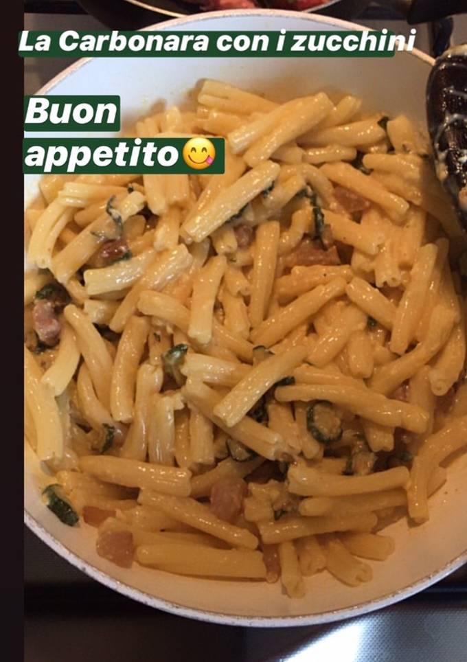 Carbonara con le zucchini