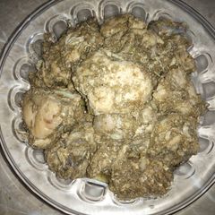 A picture of Chicken Green Karahi.