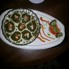 A picture of Hara kaju koffta curry.