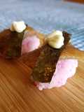 Nigiri rosado de sardina marinada