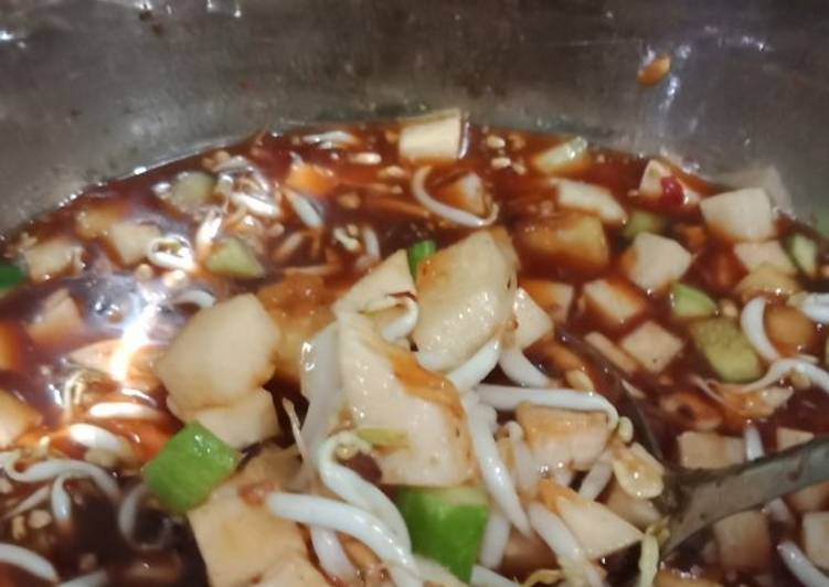 Resep Rujak cuka non gula putih, Sempurna