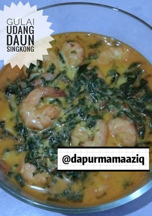 Foto resep Gulai udang daun singkong