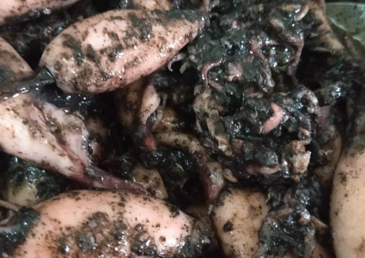 Cumi masak hitam resep mama