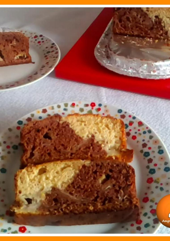 Una foto de Bizcocho de plátano y chocolate