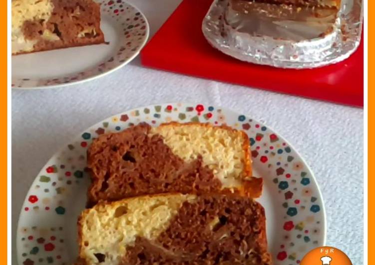 Bizcocho de plátano y chocolate