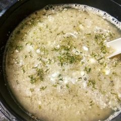 Cream of chicken soup A picture of Cream of chicken soup.
