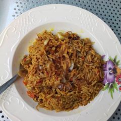 A picture of Jallof rice.