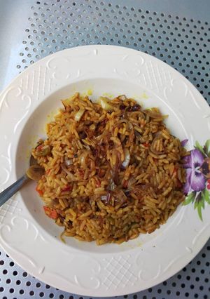 A picture of Jallof rice.