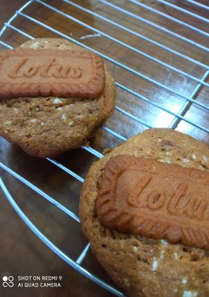 Foto resep Lotus Biscoff NY Cookies ❤ - soft and chewy