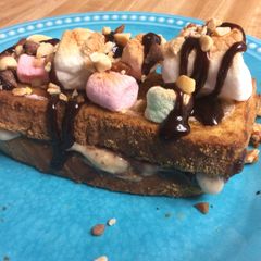 A picture of Nutella S'mores French Toast.