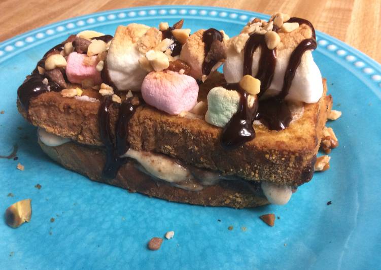 Recipe of Super Quick Homemade Nutella S&#39;mores French Toast