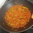 Judías verdes con jamón y tomate