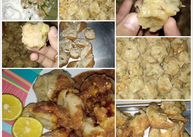 Resep Siomay ikan tongkol + bumbu kacang Anti Gagal