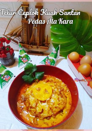 Foto resep Telur Ceplok Kuah Santan Pedaa