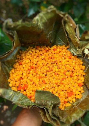 A picture of Meethi Boondi.