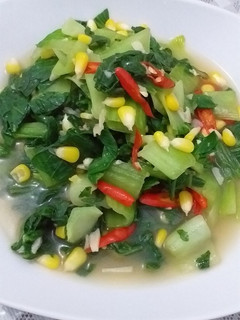 Foto resep Tumis pokcoy jagung manis