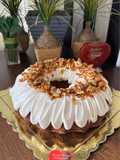 Torta de zanahorias con topping de queso crema