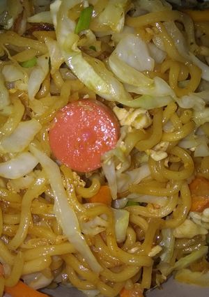 Foto resep Mie goreng sayur simple
