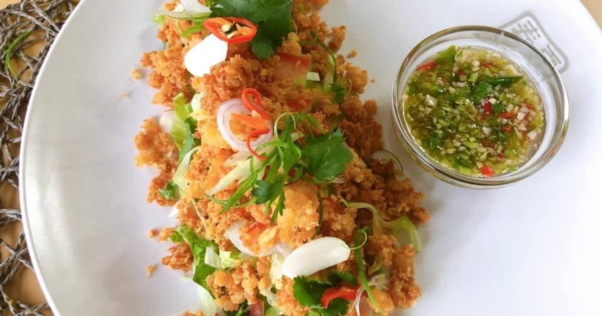 Crispy Chili Prawns Salad • SUPER EASY PRAWNS RECIPE •Thai Crispy Prawn
