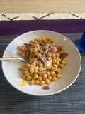 Garbanzos carbonara