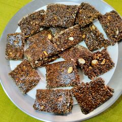 A picture of Til Chikki/Sesame Chikki.