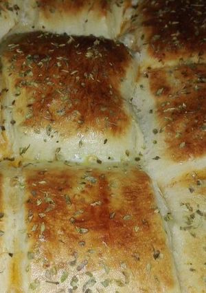 Una foto de Pizza arrollada