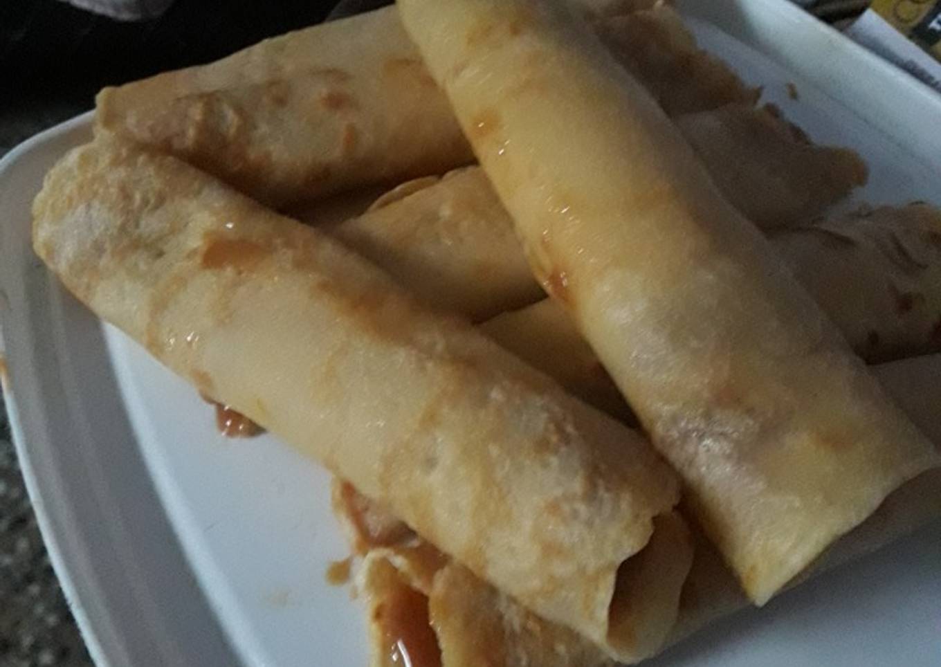 Panqueques con dulce de leche