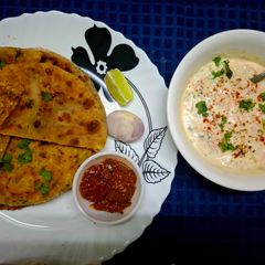A picture of Gobi Paratha or Stuffed Cauliflower Paratha.