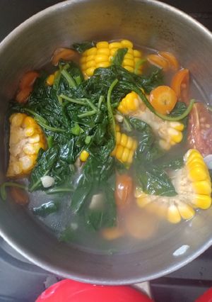 Foto resep Sayur bening bayam jagung