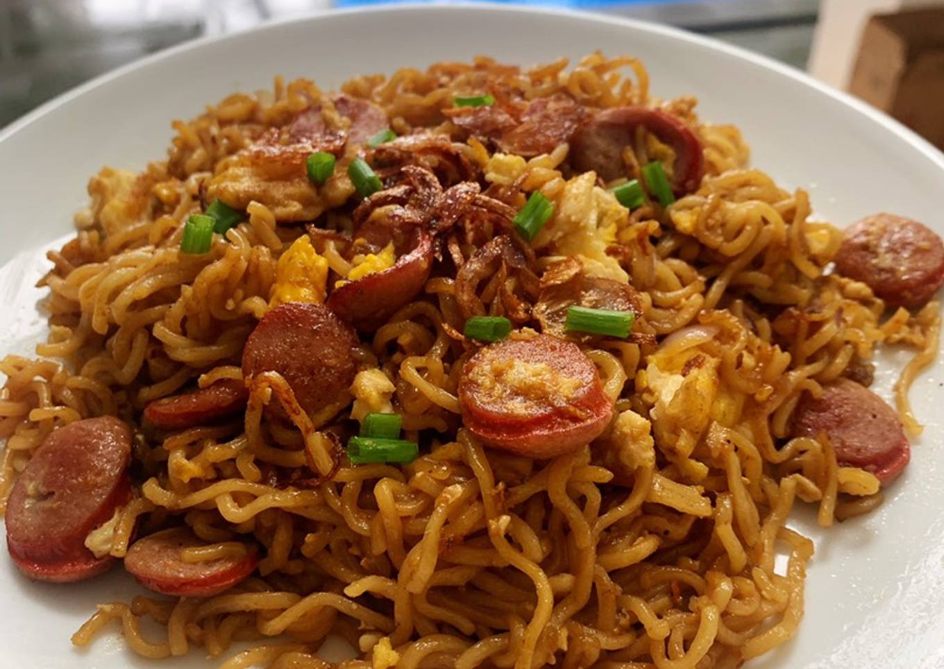 Indomie Goreng + sosis telor