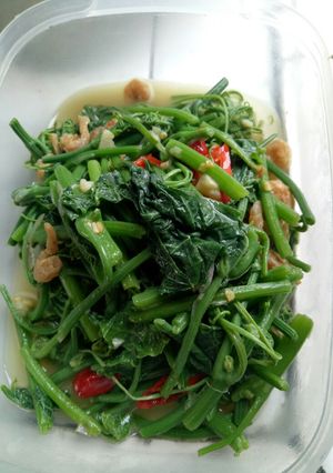 Foto resep Tumis pucuk daun labu siam