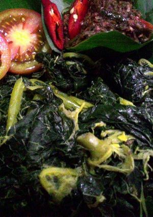 Foto resep Lalap daun pepaya no pait