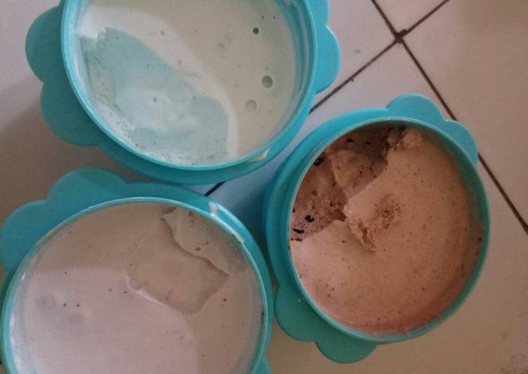Cara Gampang Membuat Es krim lembut rumahan Anti Gagal