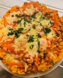 Piza nhân xúc xích