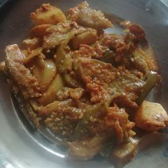 A picture of Baingan bhaji.