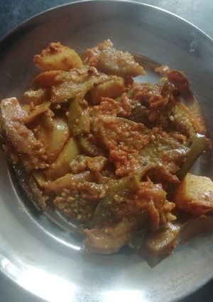 A picture of Baingan bhaji.
