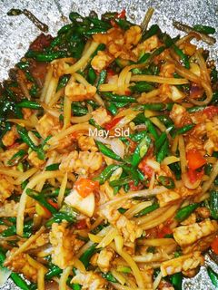 Foto resep Tumis pepaya muda+tempe+kacang panjang