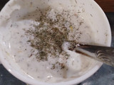 Salsa agria de yogurt