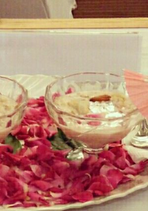 A picture of Paneer gulkand kheer.