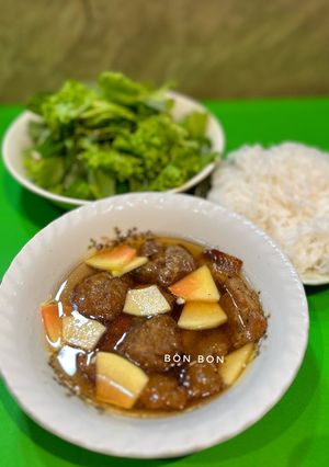 Hình của món Bún Chả.