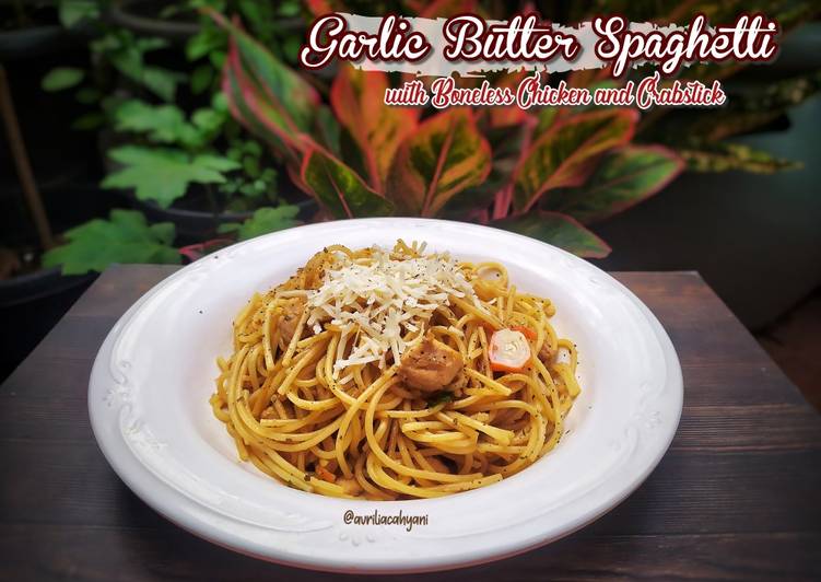 Langkah Mudah untuk Menyiapkan Garlic Butter Spaghetti yang Lezat Sekali