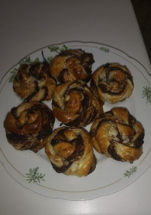 Nutellás csavart recept fotója