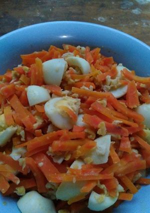 Foto resep Orak Arik Wortel Telur puyuh Ala Anak Kos 😋