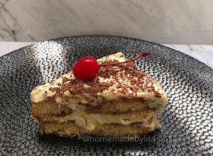 Foto resep Tiramisu cake ricotta cheese #homemadebylita