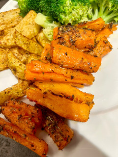 Una foto de Zanahorias especiadas en airfryer 🥕