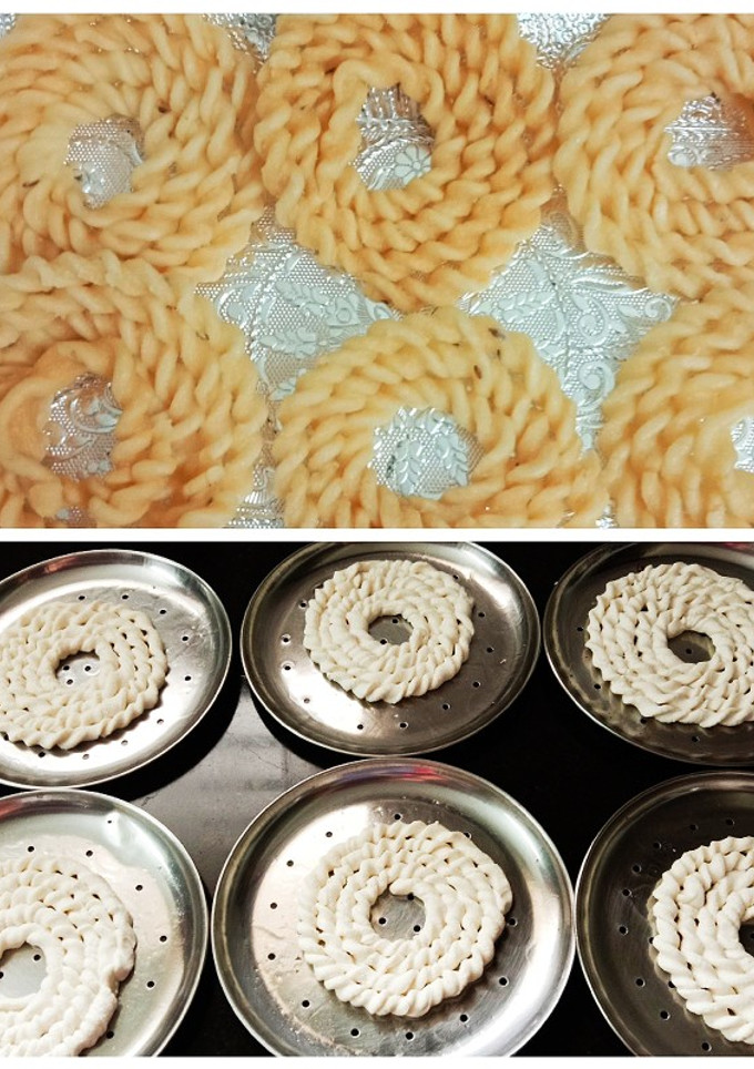 புழுங்கல் அரிசி கை சுத்து முறுக்கு. (Pulunkal arisi kai murukku recipe in tamil) செய்முறை முக்கிய புகைப்படம்