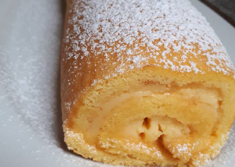 Brazo gitano de crema pastelera