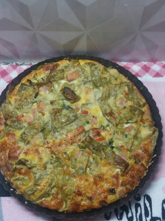 Una foto de Tortilla de chauchas horneada !!