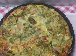 Una foto de Tortilla de chauchas horneada !!